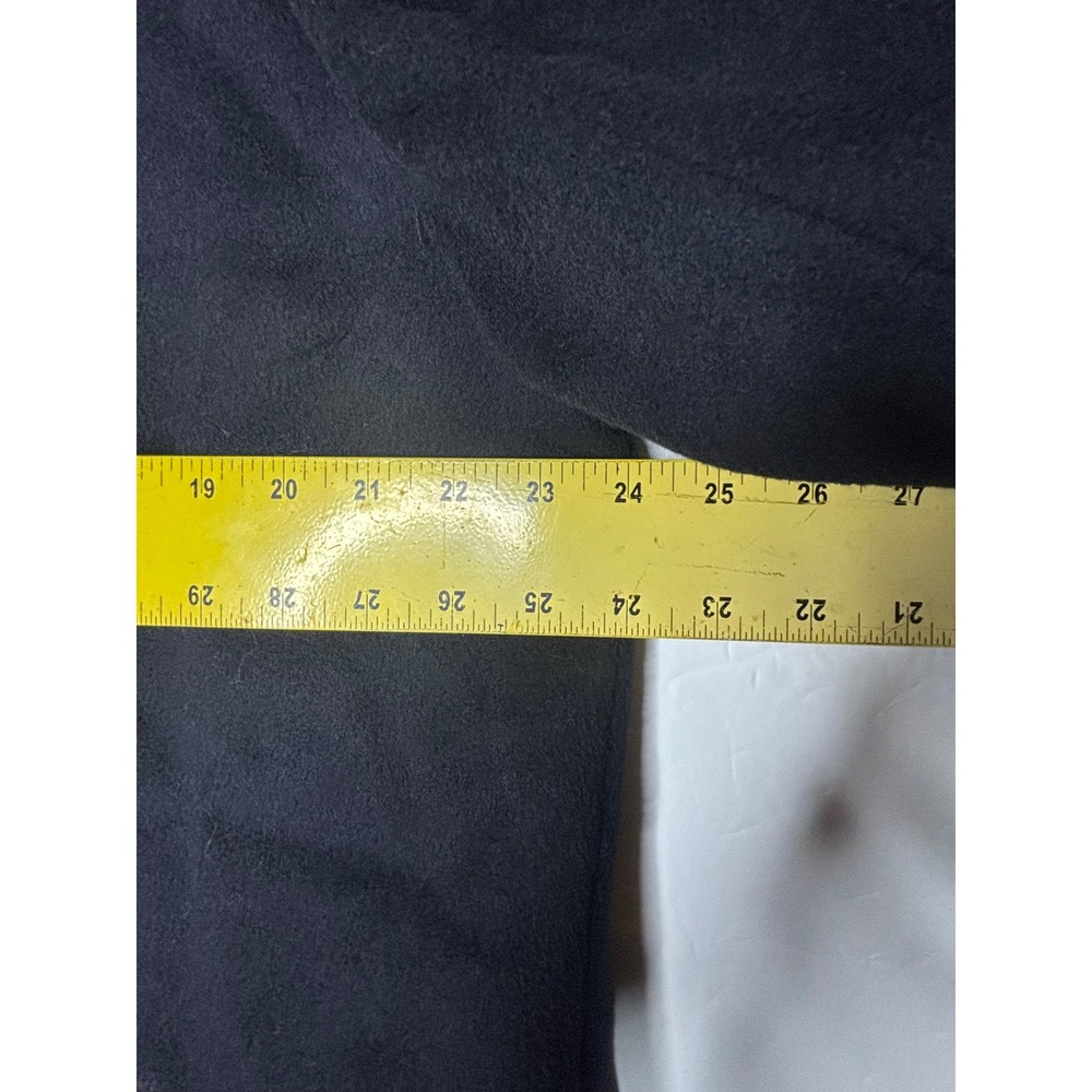 McGregor Mens Navy Blue Wool Blend Double Breasted Pea Coat Plaid Lining Size 52 - Picture 7 of 9